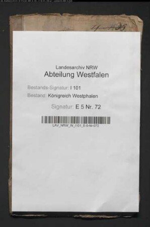 Verordnungen, Anweisungen usw. Provenienz: Oberförsterei Buke