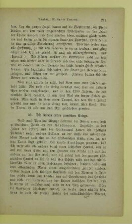 33. Die beiden ersten punischen Kriege