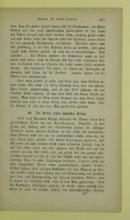 33. Die beiden ersten punischen Kriege