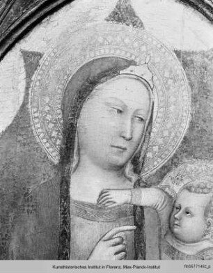 Maria mit Kind und Heiligen : Maria mit Kind