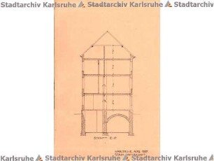Beichel, Friedrich. Städtische Sparkasse. Umbau des Hauses Zähringerstrasse 96