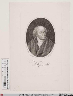 Bildnis Friedrich Gottlieb Klopstock