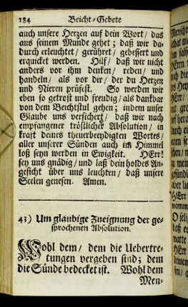 [Beicht-Gebete nach der Beicht.]