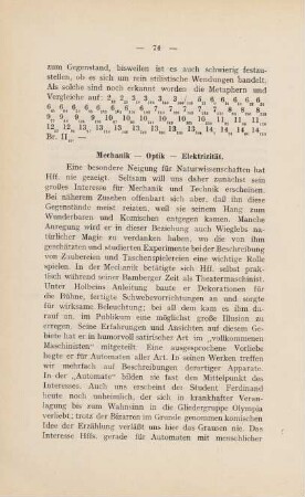 Mechanik - Optik - Elektrizität