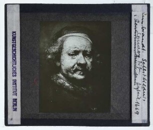 Rembrandt, Selbstbildnis im Alter von 63 Jahren (London NG 221) : Ausschitt