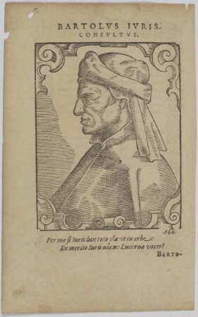 Bildnis des Bartolus de Saxoferrato