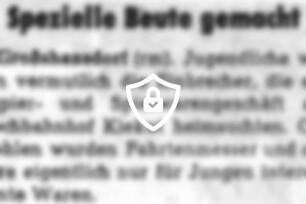 Spezielle Beute gemacht