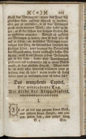 Das neunzehente Capitel. - Das zwanzigste Capitel.