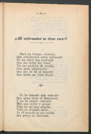 ¡¡Mi enfermedad no tiene cura!!