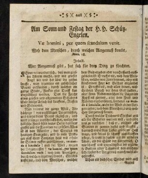 448-456, Am Sonn- und Festtag der H. H. Schutz-Engelen
