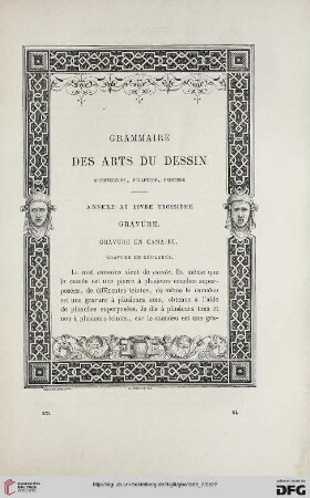 21: Grammaire des arts du dessin, 3, Peinture; Annexe : architecture, sculpture, peinture