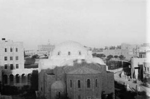 Reisefotos Israel. Jerusalem, Stadtteilansicht im arabischen Raum. Ansicht mit einem Kuppelbau