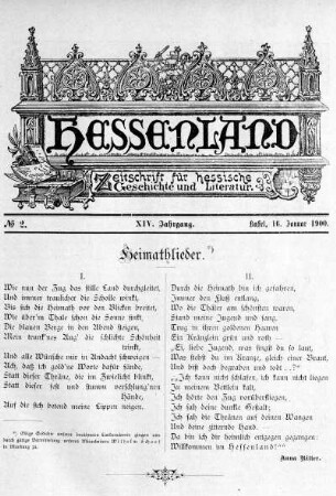 No. 2, 16. Januar 1900