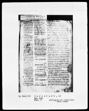 Evangelia secundum Matthaeum et Johannem cum glossa ordinaria —