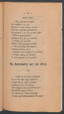 El Encanto de un Vals : Vals