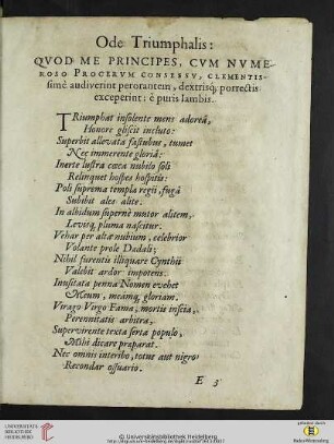 Ode Triumphalis