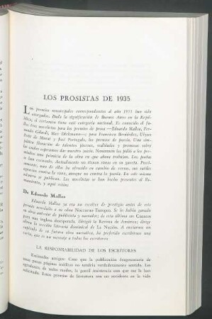 La responsabilidad de los escritores