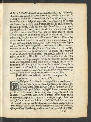 Possibilitatem Eclipsis Solis & Lunae perbelle explorare. Caput .XV.