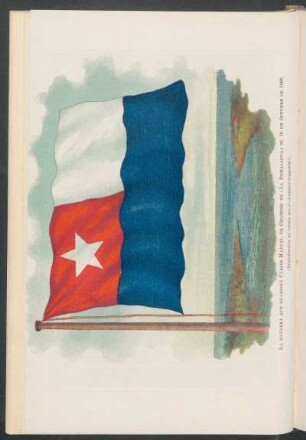 La bandera que enarboló Carlos Manuel de Céspedes en «La Demajagua» el 10 de Octubre de 1868. : (Reproducción en colores por el «Avisador Comercial»).