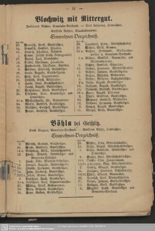 Blochwitz mit Rittergut