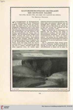 28: Kulturgeschichtliche Grundlagen der deutschen Malerei, [1] : von etwa 1780 bis etwa 1840 (oder von Carstens bis Menzel)