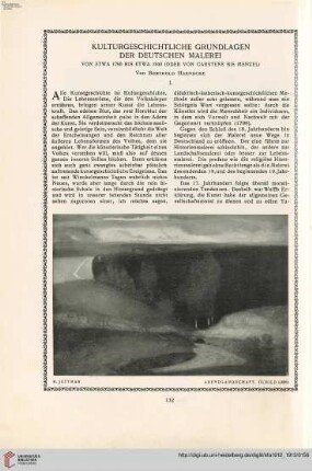 28: Kulturgeschichtliche Grundlagen der deutschen Malerei, [1] : von etwa 1780 bis etwa 1840 (oder von Carstens bis Menzel)