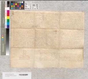 Notariatsinstrument betreffend die Wahl des Johann Derenthal zum Dechant der Kirche von St. Johann und Dionys.