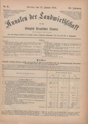 No. 4. Berlin, den 13. Januar 1872. XII. Jahrgang.