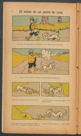El debut de un perro de caza - [Cómic]