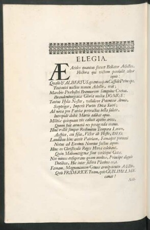 Elegia.