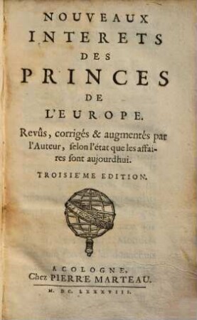 Nouveaux Intérêts Des Princes De L'Europe