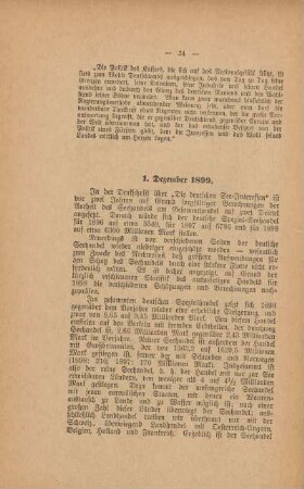 1. Dezember 1899