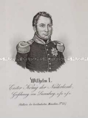 Porträt des Willem I. von Oranien-Nassau König der Niederlande