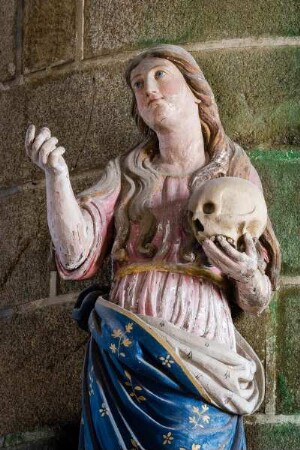Frankreich. Bretagne. Finistere. Locronan. Eglise Saint Ronan. 15 Jahrhundert. Maria Magdalena
