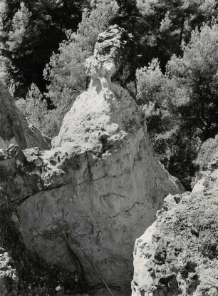 Die rot-ockerfarbigen Felsen bei Roussillon, Vaucluse
