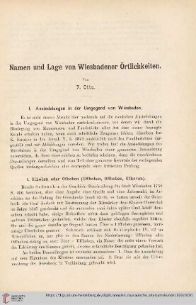 31: Namen und Lage von Wiesbadener Örtlichkeiten