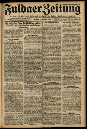 Ausgabe vom Freitag, den 16. Oktober 1931.