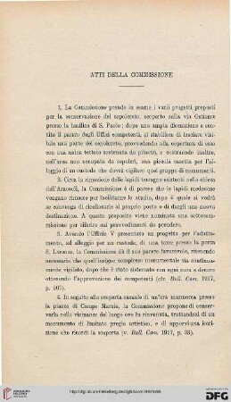 Atti della Commissione