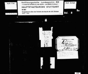 Kriegsstammrolle der 3. Kompanie des Feldrekrutendepots Nr. 243