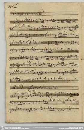 1. Pugnani, Gaetano, Sinfonien, Es-Dur <2. Menuett>