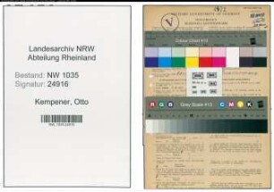 Entnazifizierung Otto Kempener , geb. 08.07.1903 (Kaufmann)