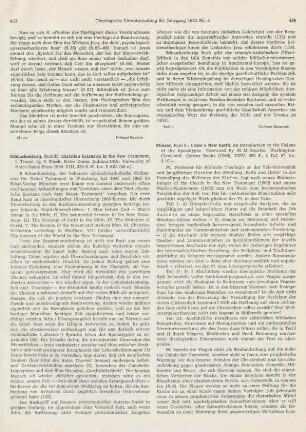 433-434 [Rezension] Christian Existence in the New Testament,