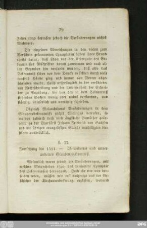 §. 33. Fortsetzung bis 1561. — Verändertes und unverändertes Glaubensbekenntniß.