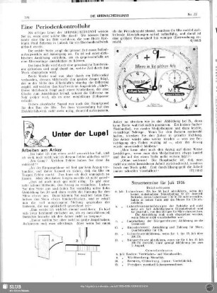 Steuertermine für Juli 1936