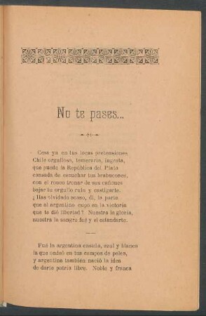No te pases...