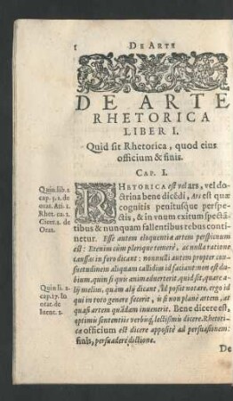 De Arte Rhetorica Liber I.