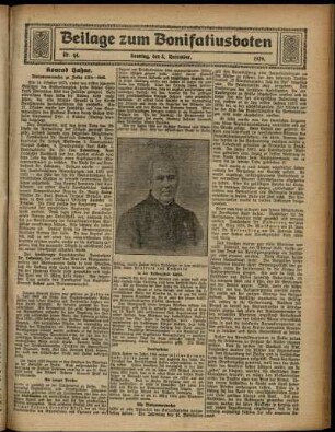 Zweite Ausgabe vom Sonntag, den 03. November 1929.