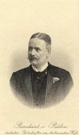 Bildnis von Bernhard Heinrich Fürst von Bülow (1849-1929)