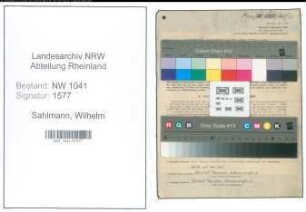 Entnazifizierung Wilhelm Sahlmann , geb. 01.05.1904 (Vermessungsbeamter)