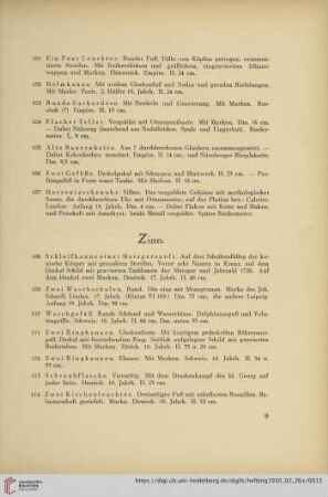 Zinn (Nr. 108-135)
